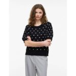 VIDOTTIE 2/4 SLEEEVE KNIT TOP