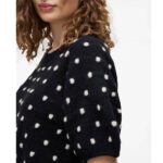 VIDOTTIE 2/4 SLEEEVE KNIT TOP