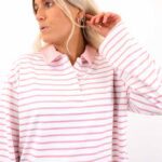 VMALMA LS STRIPED POLO TEE