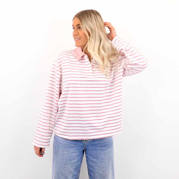 VMALMA LS STRIPED POLO TEE