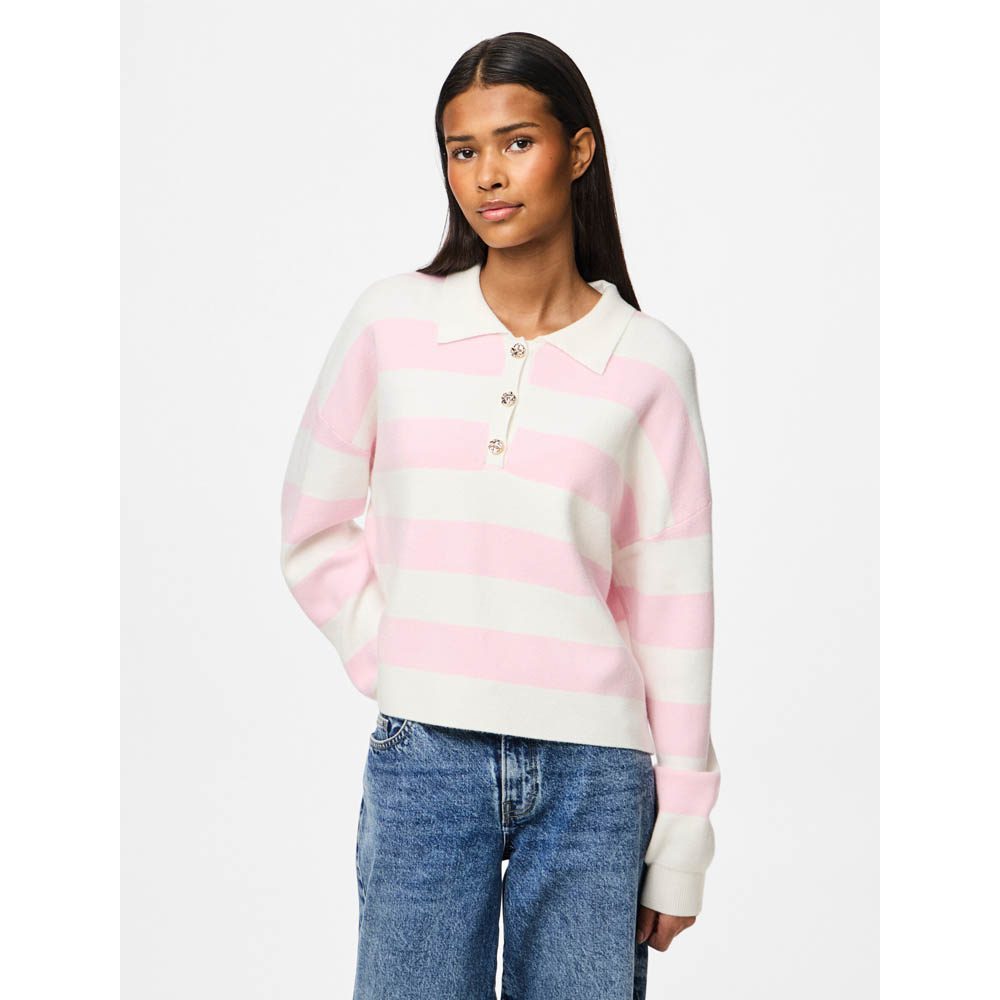 PCJASSY LS SHORT POLO KNIT