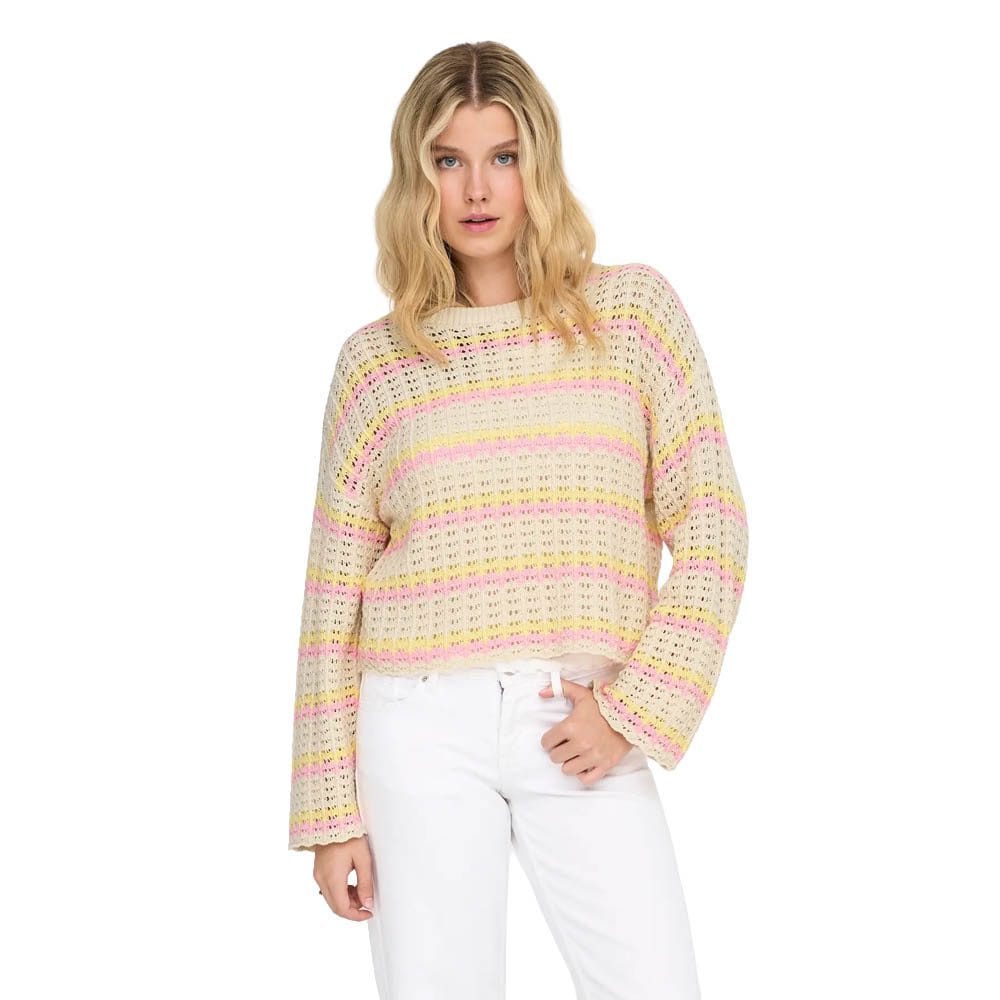 ONLASA LS SHORT O-NECK KNT TOP