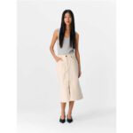 OBJELLEN MW MIDI TWILL SKIRT