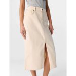 OBJELLEN MW MIDI TWILL SKIRT