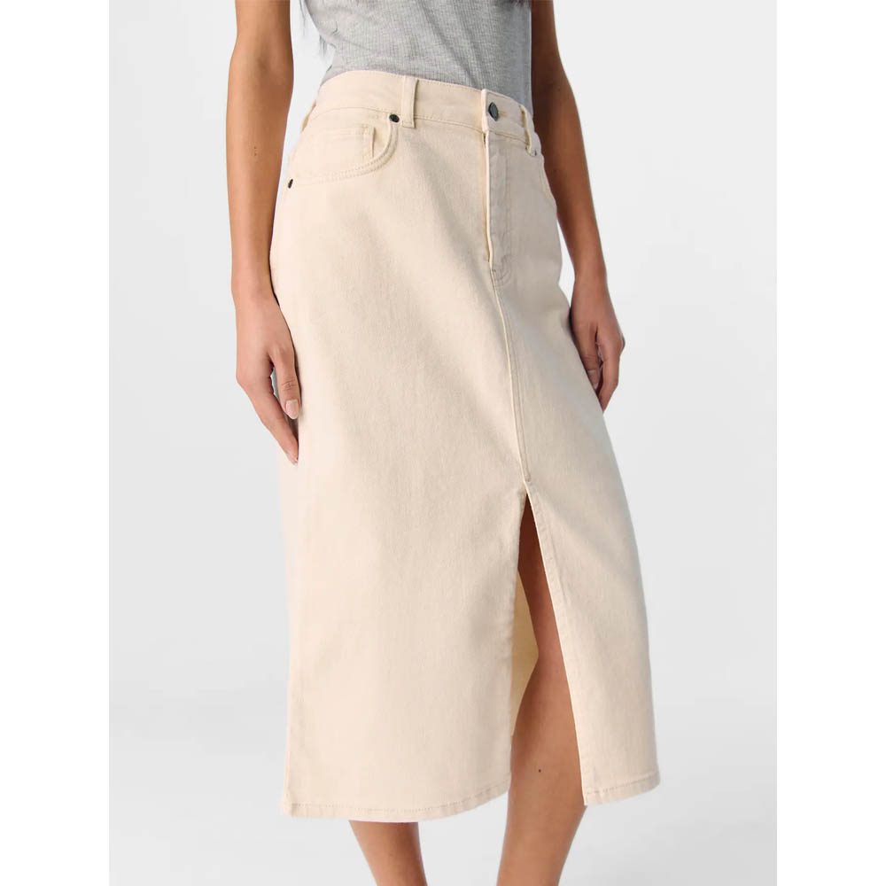 OBJELLEN MW MIDI TWILL SKIRT