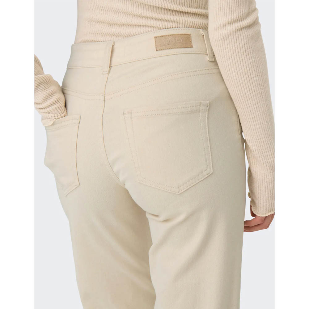 ONLY Dames Onlblush Mid Straight DNM Dot Noos, ecru, M / 30L
