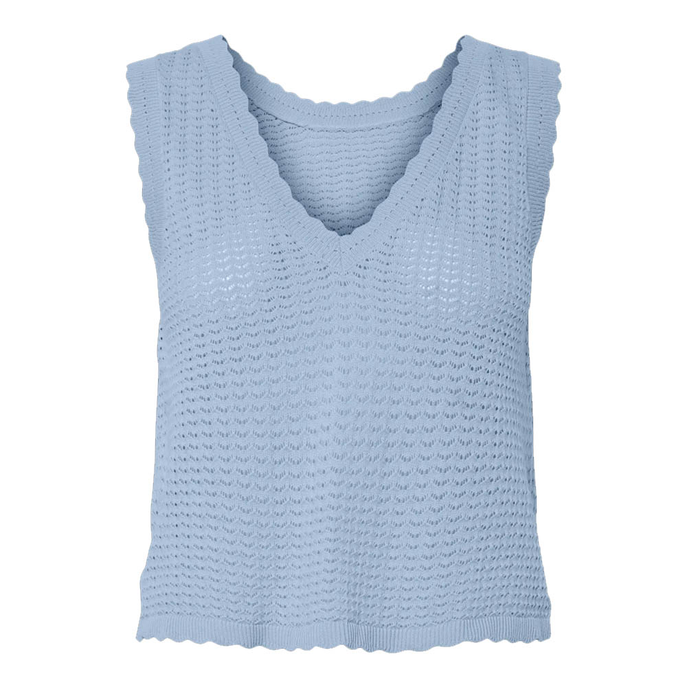 PCSCOUT SL VNECK REVERSIBLE KNIT TOP