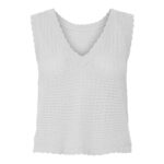 PCSCOUT SL VNECK REVERSIBLE KNIT TOP