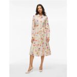 VIALINIA LS MIDI SHIRT DRESS
