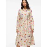 VIALINIA LS MIDI SHIRT DRESS