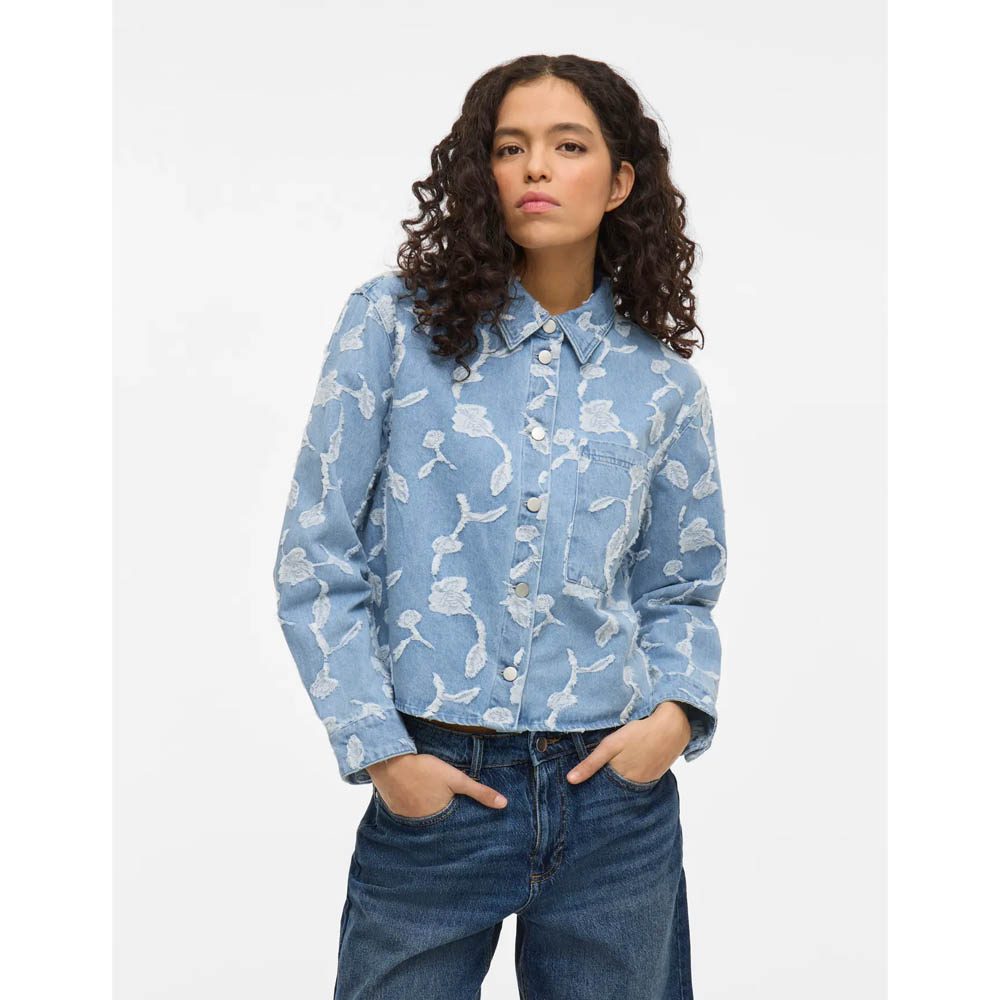 VIIANAIS LS JAQUARD DENIM JACKET