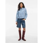 VIIANAIS LS JAQUARD DENIM JACKET