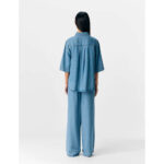 OBJFRAME 2/4 RE DENIM TOP