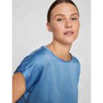 VIELLETTE S/S SATIN TOP