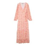 AWAUDORA LS LONG WRAP DRESS
