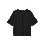 VMGOLD SS O-NECK ONE BUTTON CARDIGAN