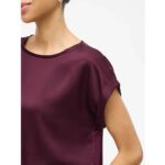 VIELLETTE S/S SATIN TOP