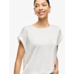VIELLETTE S/S SATIN TOP