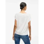 VIELLETTE S/S SATIN TOP