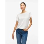 VIELLETTE S/S SATIN TOP