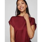 VIELLETTE S/S SATIN TOP