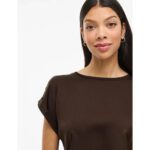 VIELLETTE S/S SATIN TOP