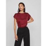 VIELLETTE S/S SATIN TOP