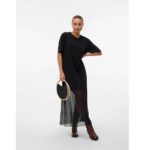 VMTINE SS T-SHIRT MESH DRESS