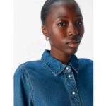 OBJFRAME 2/4 RE DENIM TOP