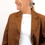 VMHAZEL LS FAUX SUEDE BLAZER