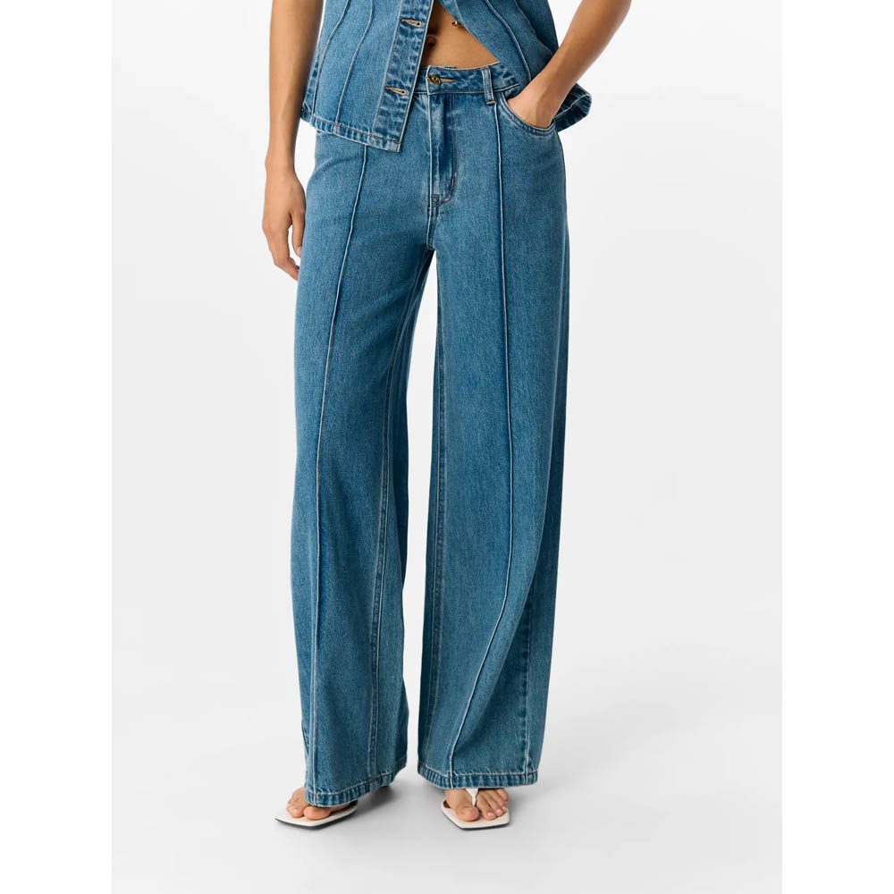 OBJMOJI DIVONA MW WIDE JEANS