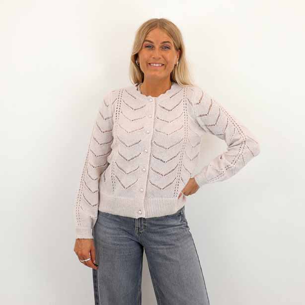VITULI O-NECK L/S DETAIL KNIT