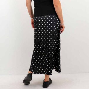 PCJYTTA HW ANKLE SATIN SKIRT