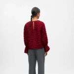 OBJDARIA RE L/S O NECK TOP