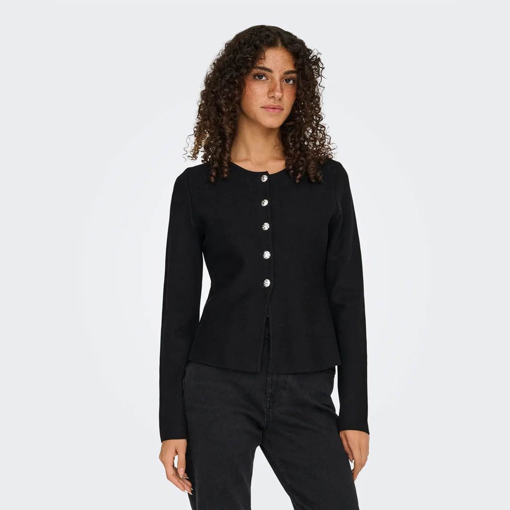 ONLMELLI LS ONECK BUTTON CARDI NCA KNT