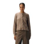 OBJFLORA RE LS KNIT BUTTON CARDIGAN