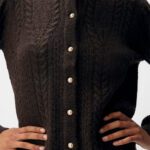 OBJFLORA RE LS KNIT BUTTON CARDIGAN