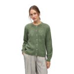 OBJFLORA RE LS KNIT BUTTON CARDIGAN
