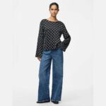 PCJYTTA LS SATIN TOP