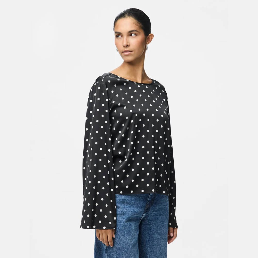 PCJYTTA LS SATIN TOP