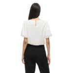 VIELLETTE 2/4 SATIN PUFF TOP