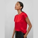 VIELLETTE S/S SATIN TOP