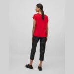 VIELLETTE S/S SATIN TOP