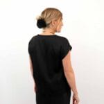 VIELLETTE S/S FULL SATIN LACE TOP