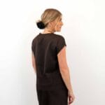 VIELLETTE S/S FULL SATIN LACE TOP