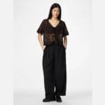 PCLOUISE 2/4 V-NECK TIE TOP