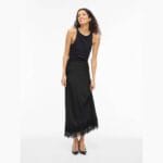 VIELLETTE HW ANKLE LACE SKIRT