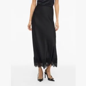 VIELLETTE HW ANKLE LACE SKIRT