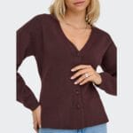 JDYPRIME LIFE L/S VN FITTED CARDI KNT