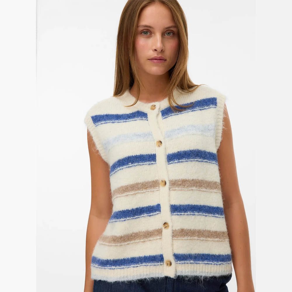 VMKIRA SL O-NECK STRIPE VEST